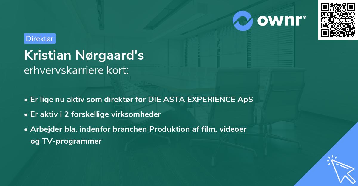 Kristian Nørgaard's erhvervskarriere kort