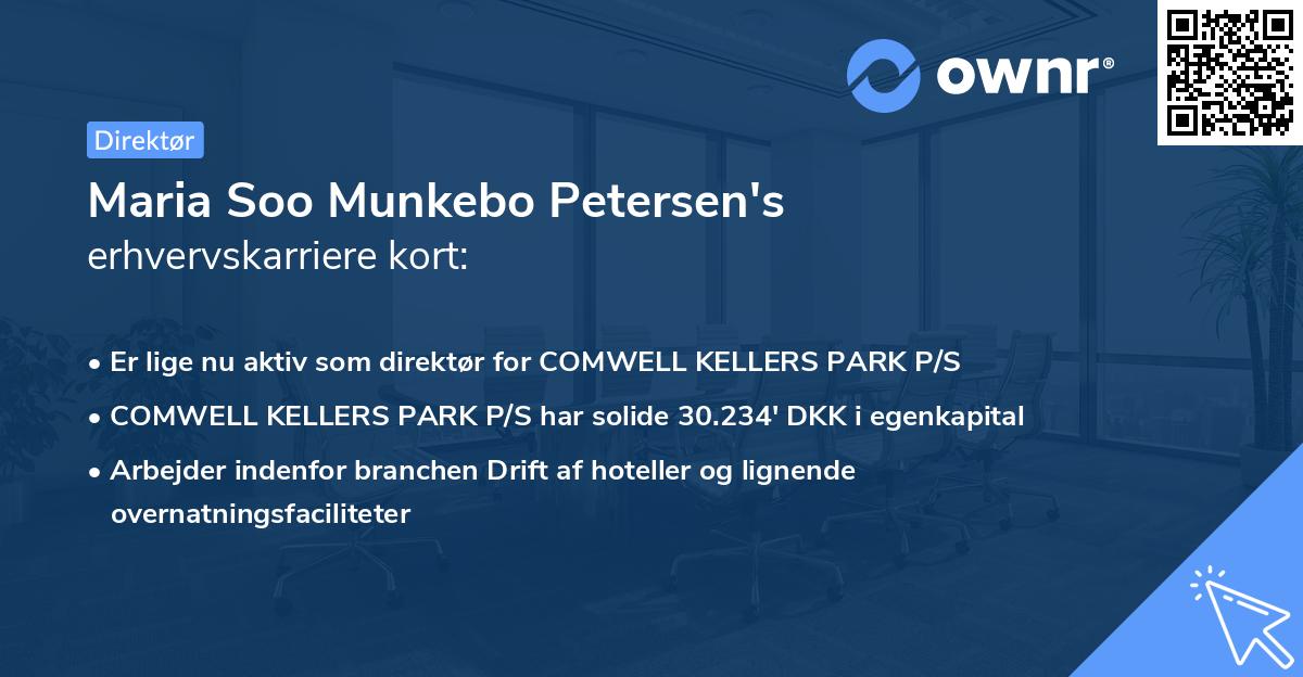 Maria Soo Munkebo Petersen's erhvervskarriere kort