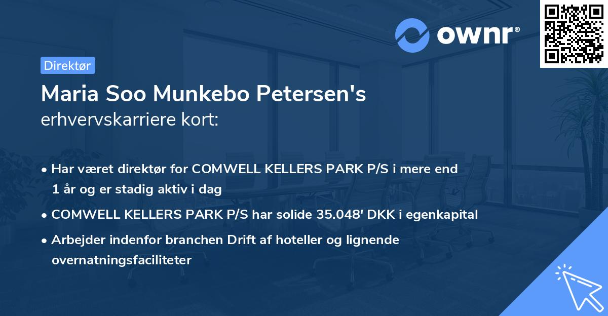 Maria Soo Munkebo Petersen's erhvervskarriere kort