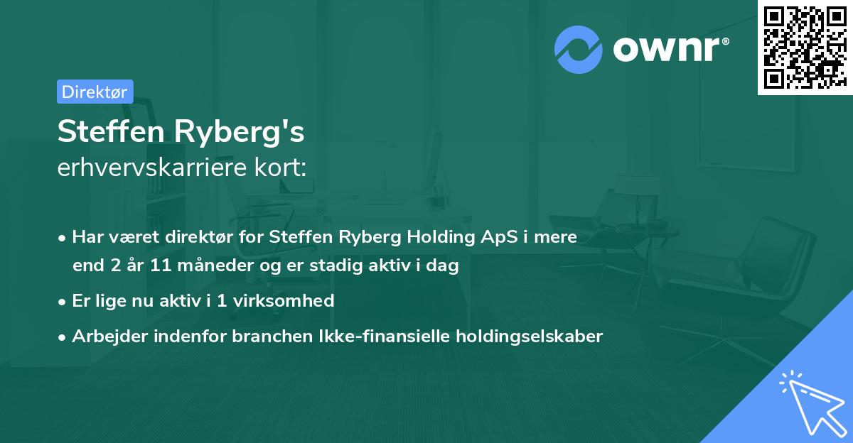 Steffen Ryberg's erhvervskarriere kort