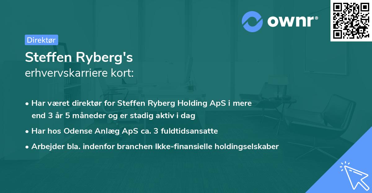 Steffen Ryberg's erhvervskarriere kort