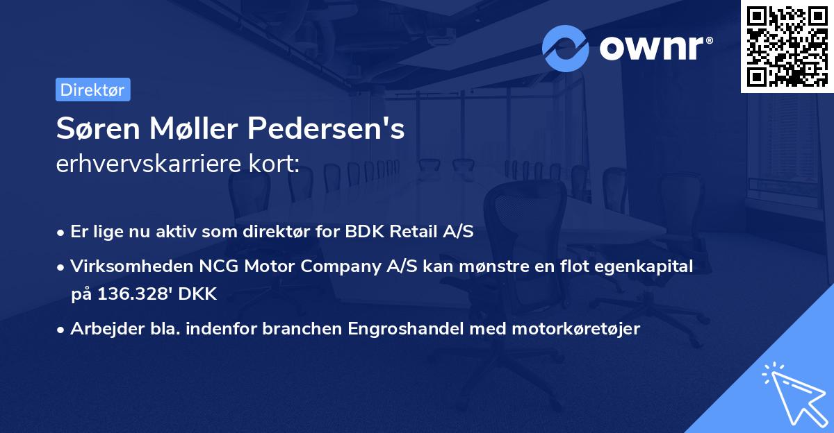 Søren Møller Pedersen's erhvervskarriere kort