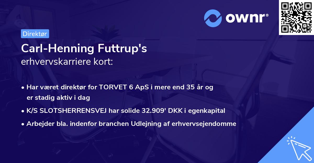Carl-Henning Futtrup's erhvervskarriere kort