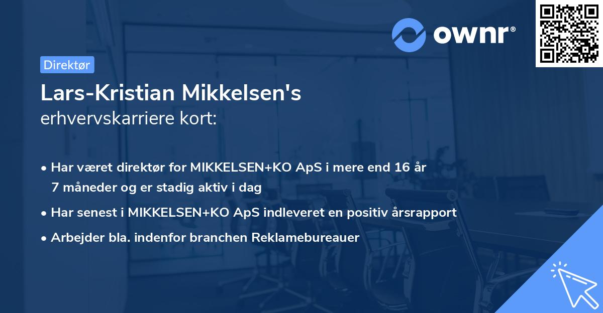 Lars-Kristian Mikkelsen's erhvervskarriere kort