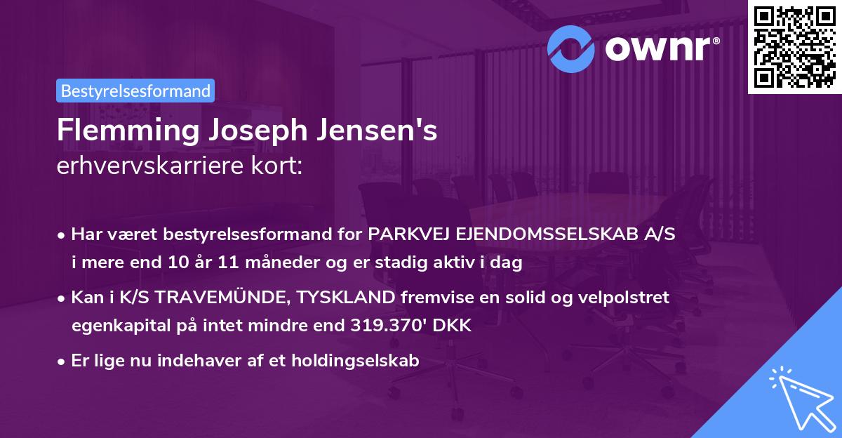 Flemming Joseph Jensen's erhvervskarriere kort