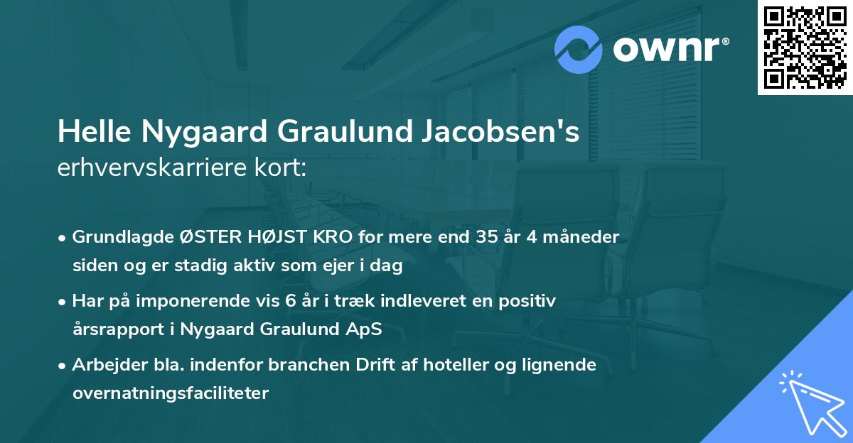 Helle Nygaard Graulund Jacobsen's erhvervskarriere kort