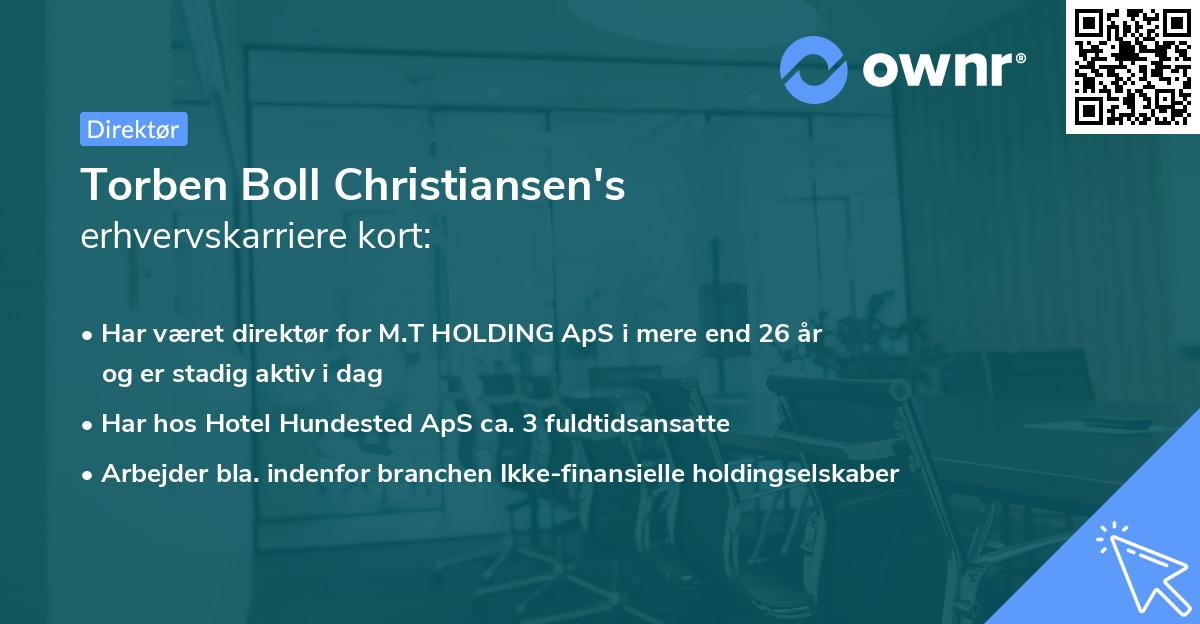Torben Boll Christiansen's erhvervskarriere kort