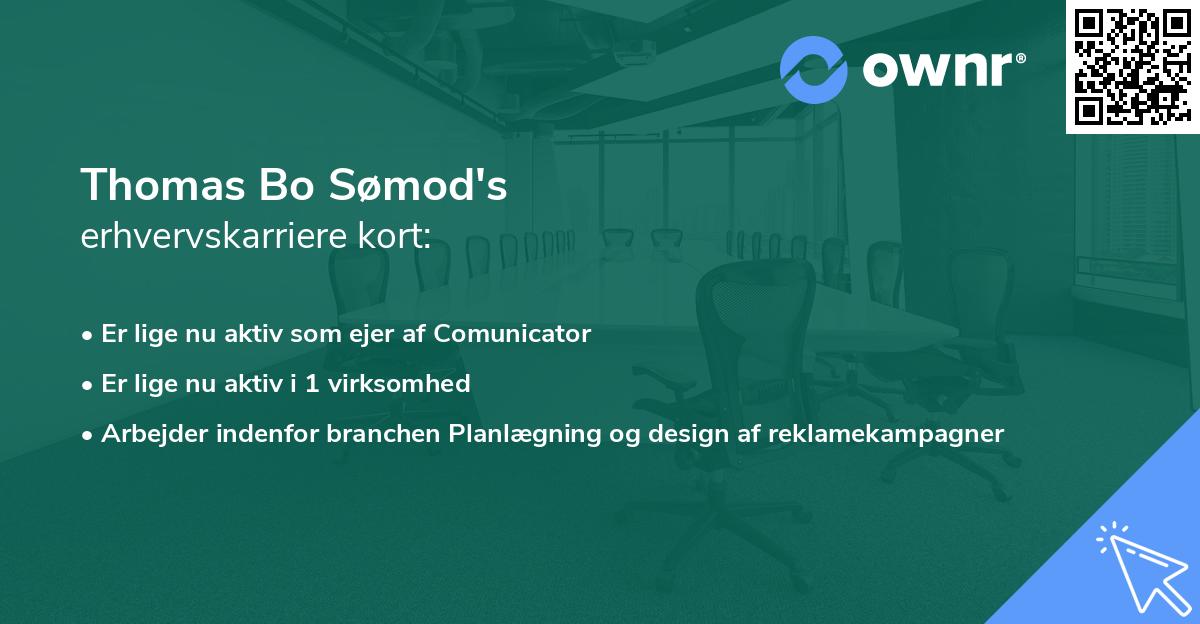 Thomas Bo Sømod's erhvervskarriere kort