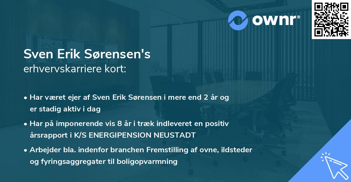 Sven Erik Sørensen's erhvervskarriere kort