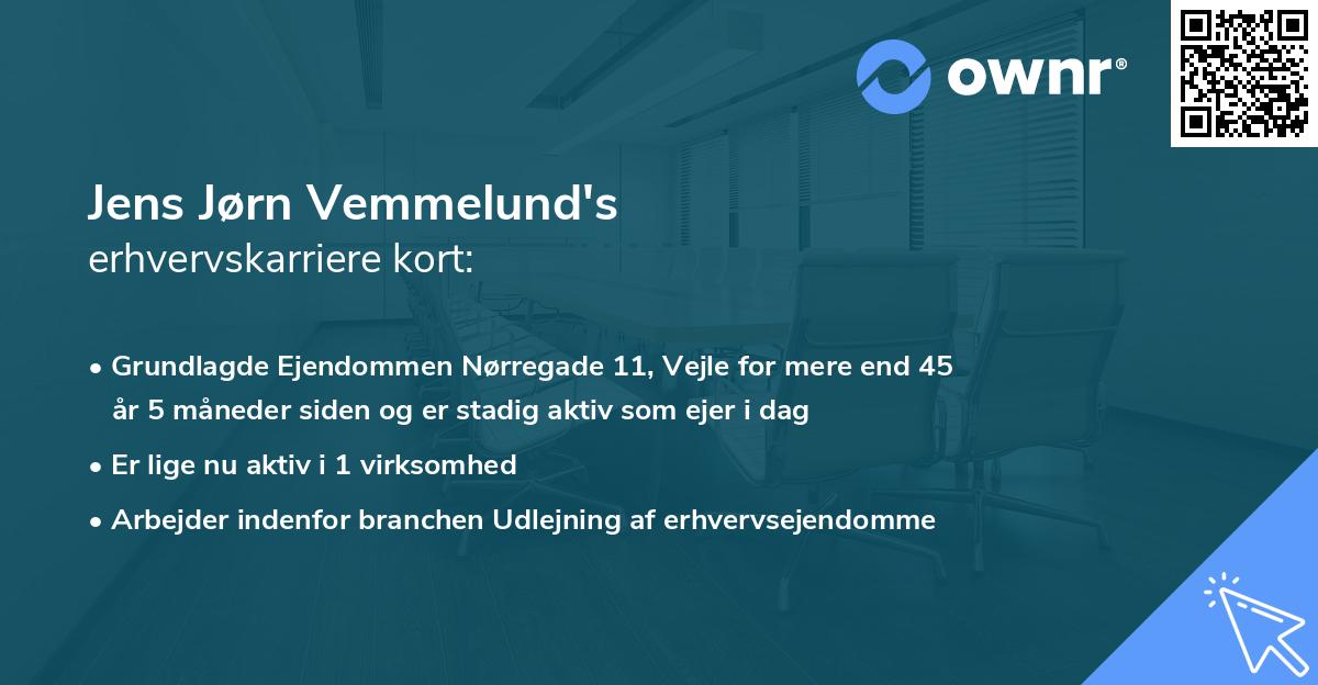 Jens Jørn Vemmelund's erhvervskarriere kort