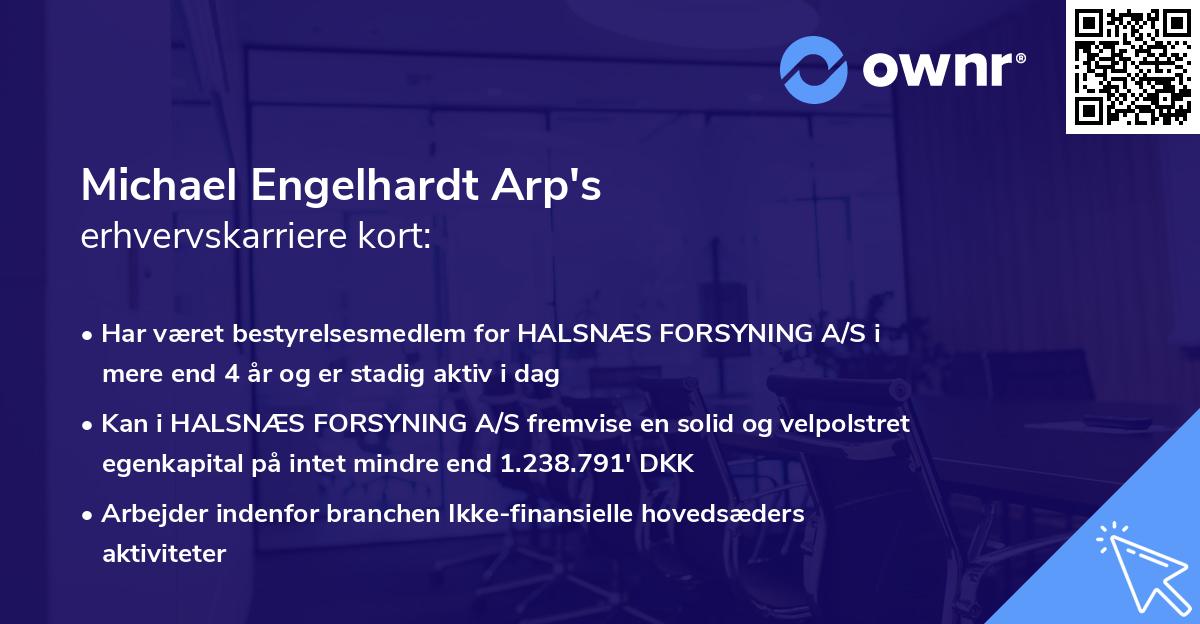 Michael Engelhardt Arp's erhvervskarriere kort
