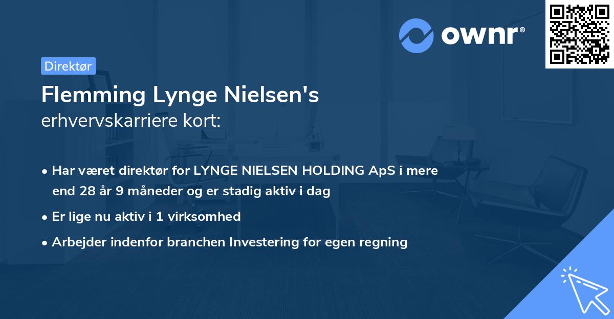 Flemming Lynge Nielsen's erhvervskarriere kort