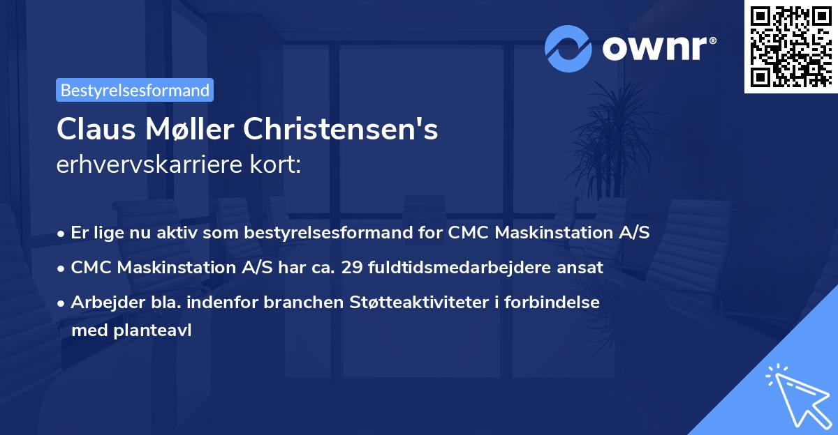 Claus Møller Christensen's erhvervskarriere kort