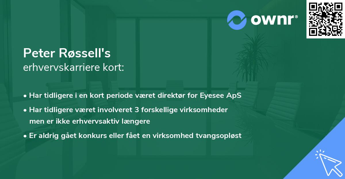 Peter Røssell's erhvervskarriere kort