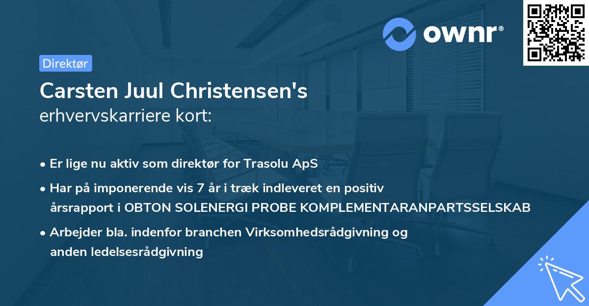 Carsten Juul Christensen's erhvervskarriere kort