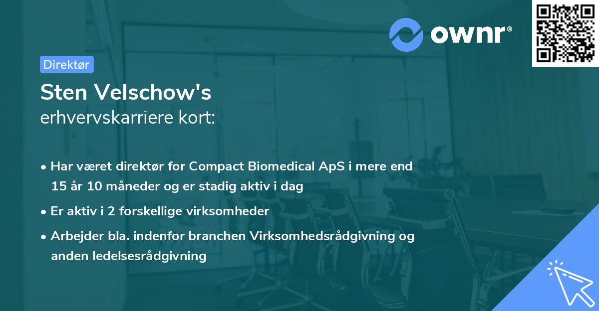 Sten Velschow's erhvervskarriere kort