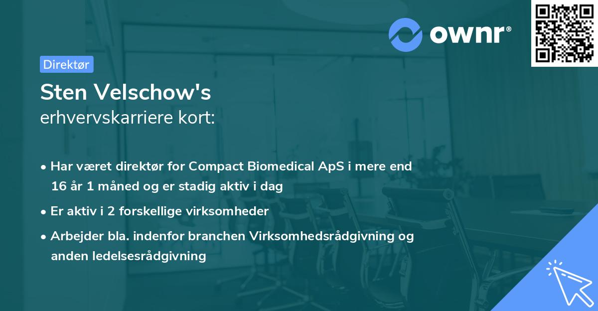 Sten Velschow's erhvervskarriere kort