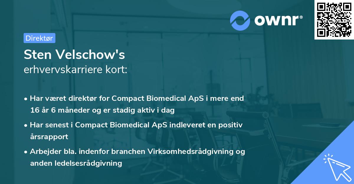 Sten Velschow's erhvervskarriere kort