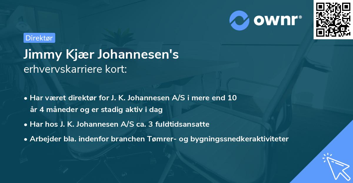 Jimmy Kjær Johannesen's erhvervskarriere kort