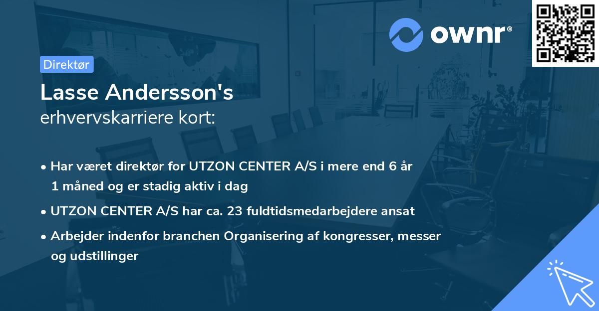 Lasse Andersson's erhvervskarriere kort