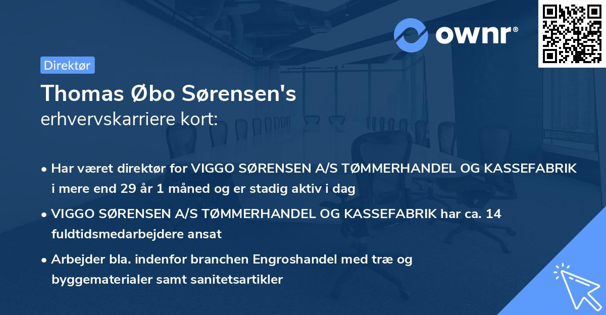 Thomas Øbo Sørensen's erhvervskarriere kort
