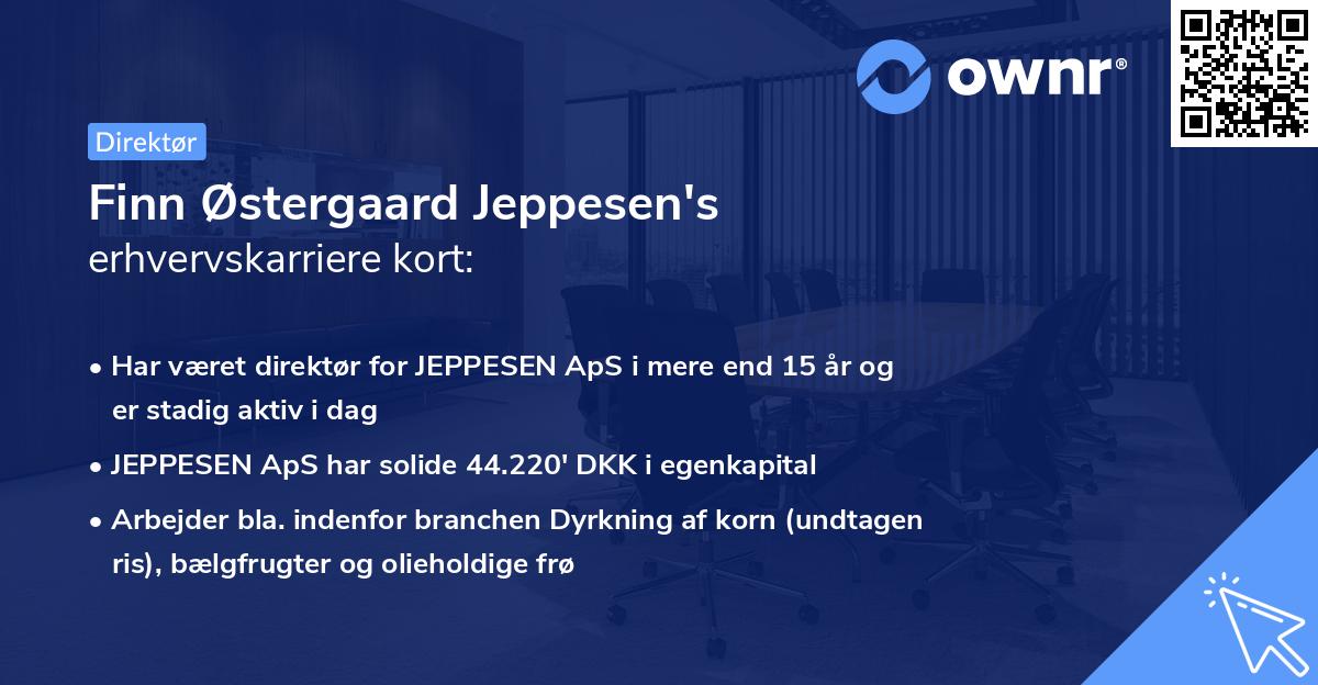 Finn Østergaard Jeppesen's erhvervskarriere kort