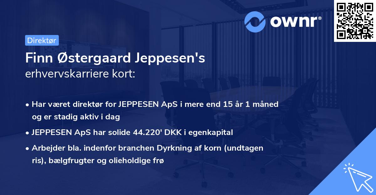Finn Østergaard Jeppesen's erhvervskarriere kort
