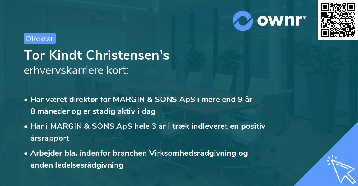 Tor Kindt Christensen's erhvervskarriere kort