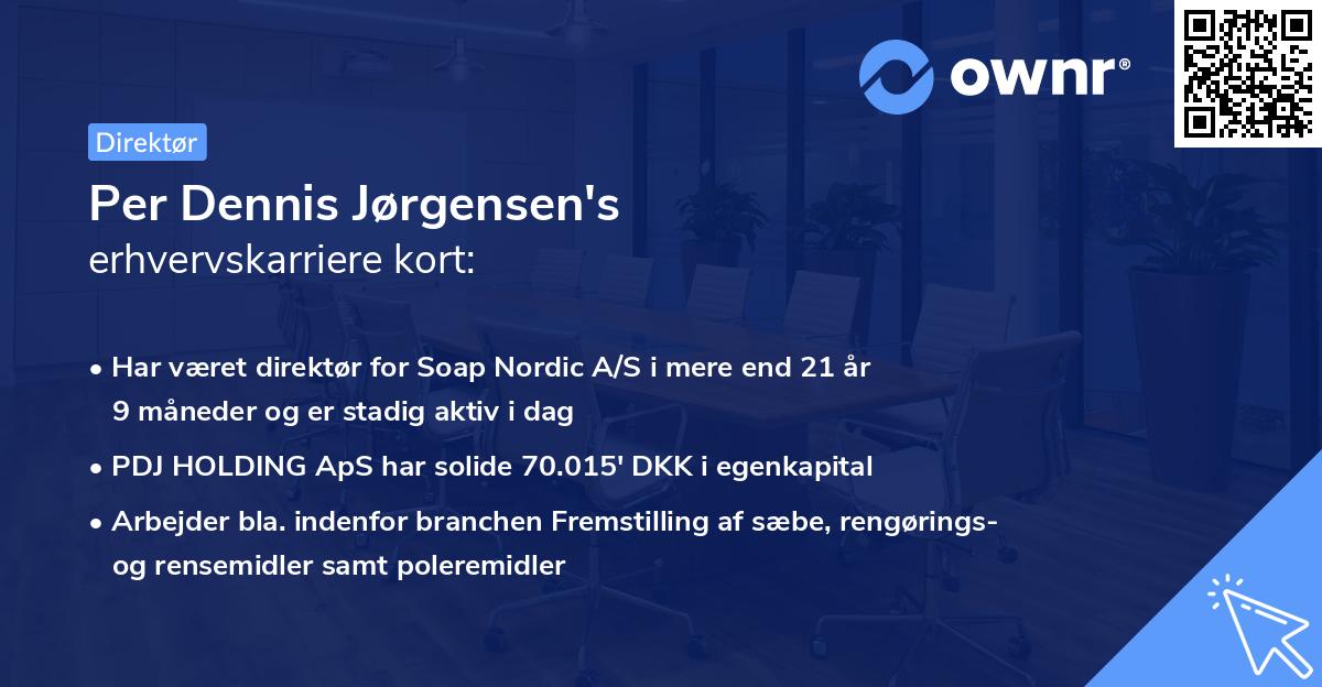 Per Dennis Jørgensen's erhvervskarriere kort