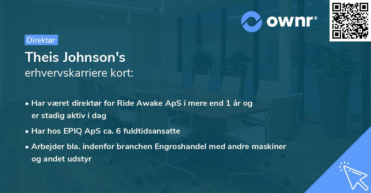 Theis Johnson's erhvervskarriere kort
