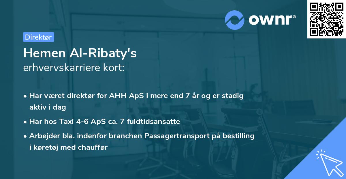 Hemen Al-Ribaty's erhvervskarriere kort