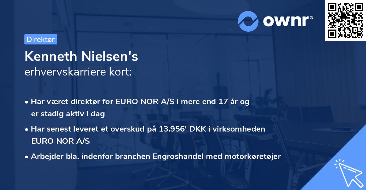 Kenneth Nielsen's erhvervskarriere kort