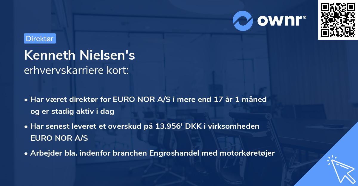 Kenneth Nielsen's erhvervskarriere kort