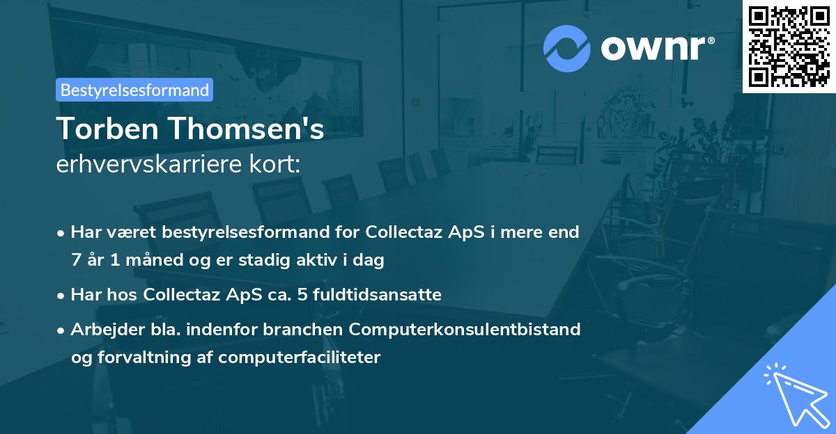 Torben Thomsen's erhvervskarriere kort