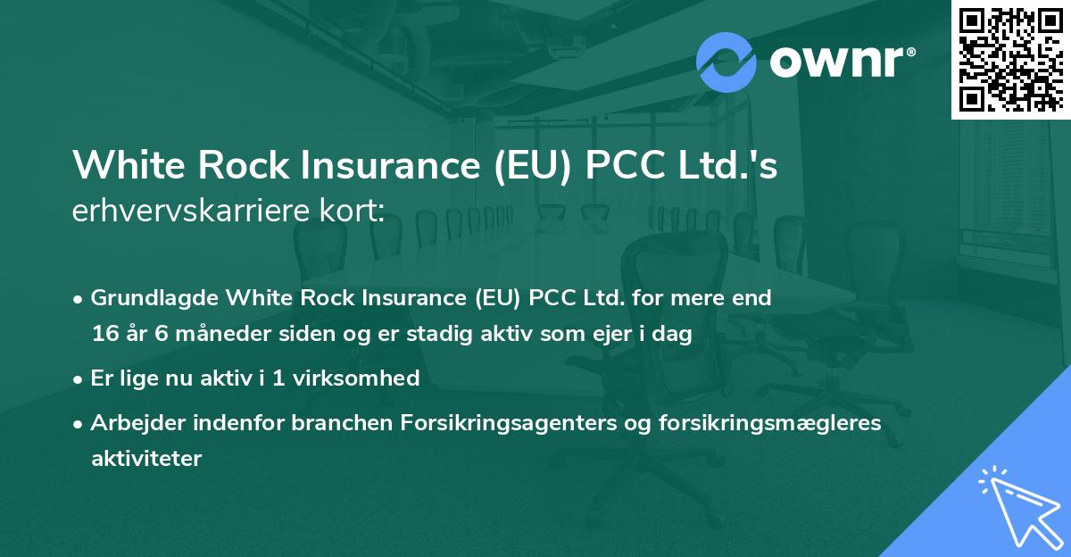 White Rock Insurance (EU) PCC Ltd.'s erhvervskarriere kort