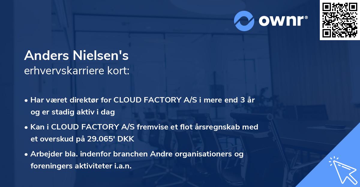 Anders Nielsen's erhvervskarriere kort