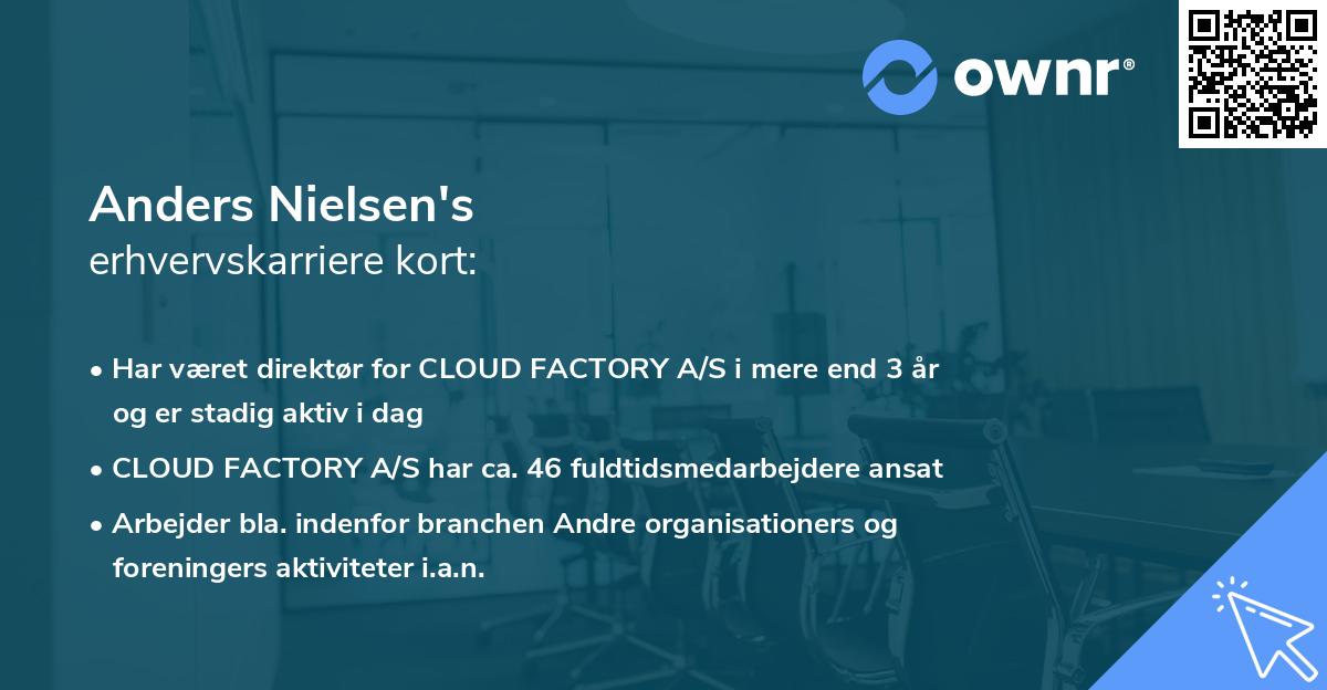Anders Nielsen's erhvervskarriere kort