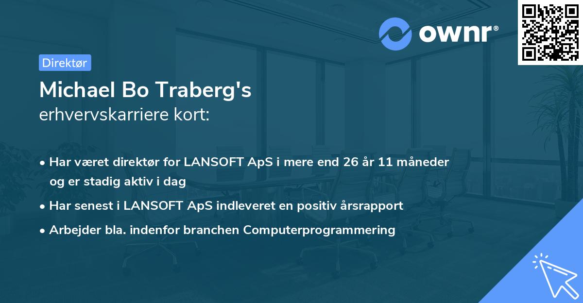 Michael Bo Traberg's erhvervskarriere kort