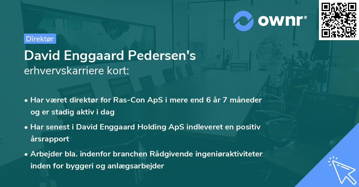 David Enggaard Pedersen's erhvervskarriere kort
