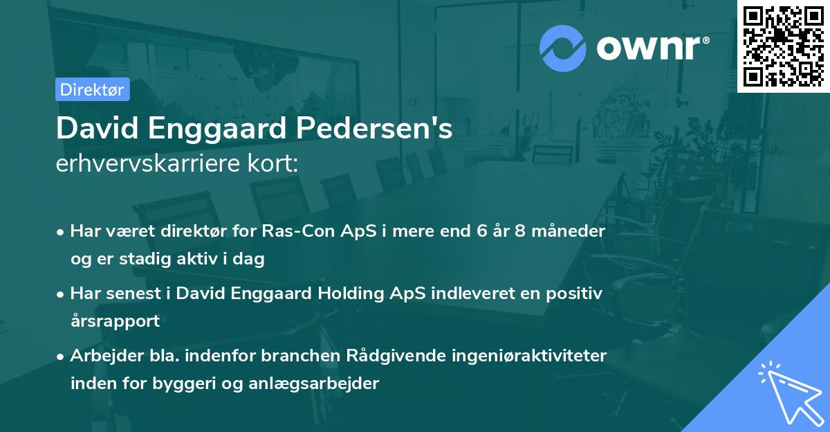 David Enggaard Pedersen's erhvervskarriere kort