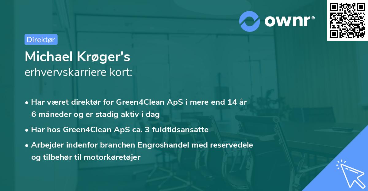 Michael Krøger's erhvervskarriere kort