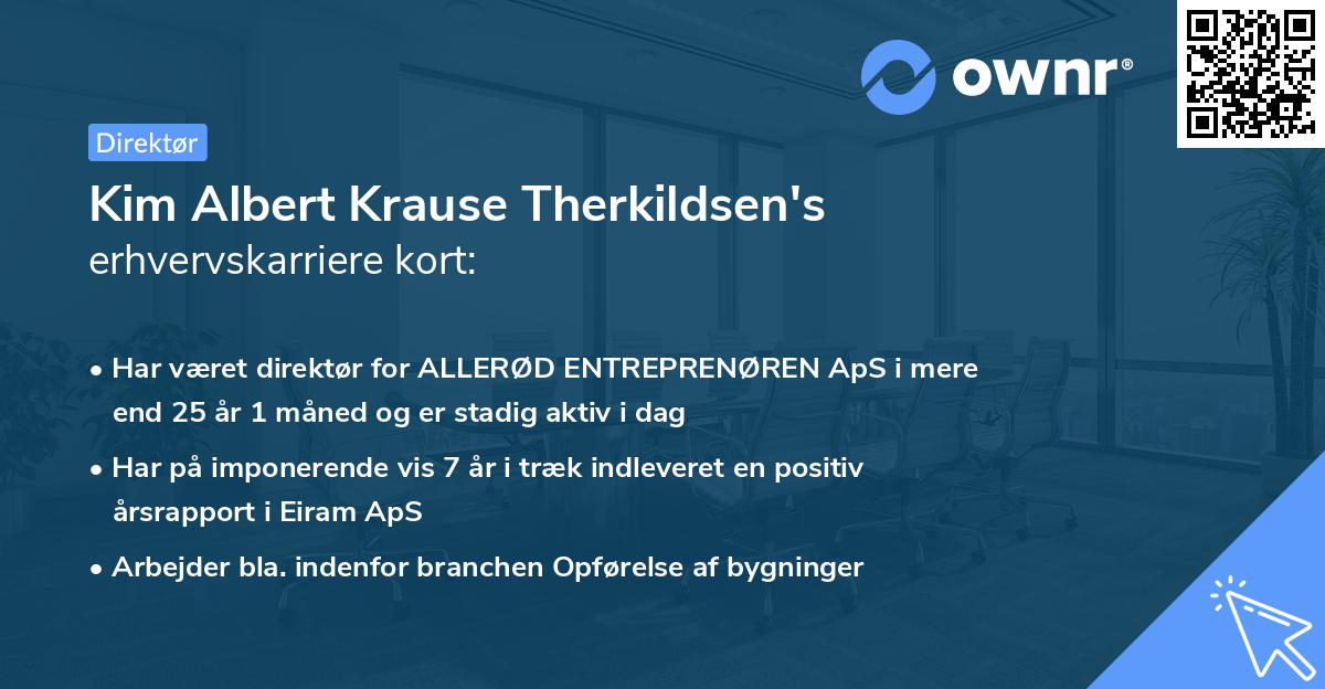 Kim Albert Krause Therkildsen's erhvervskarriere kort