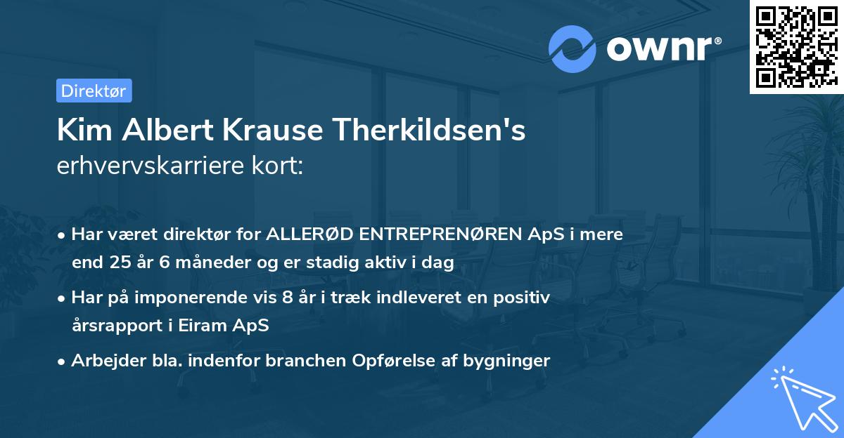 Kim Albert Krause Therkildsen's erhvervskarriere kort