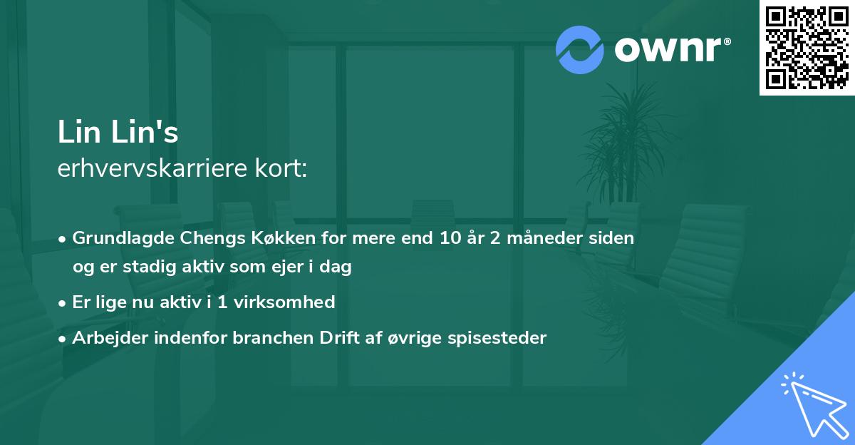 Lin Lin's erhvervskarriere kort
