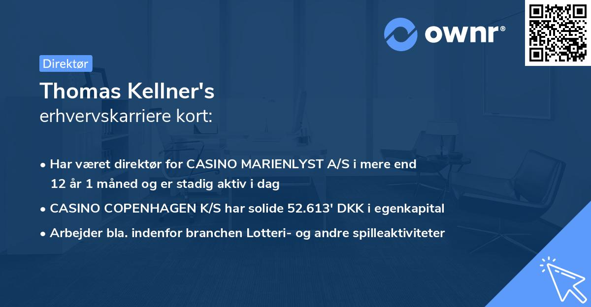 Thomas Kellner's erhvervskarriere kort