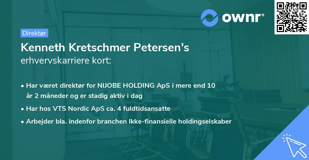 Kenneth Kretschmer Petersen's erhvervskarriere kort