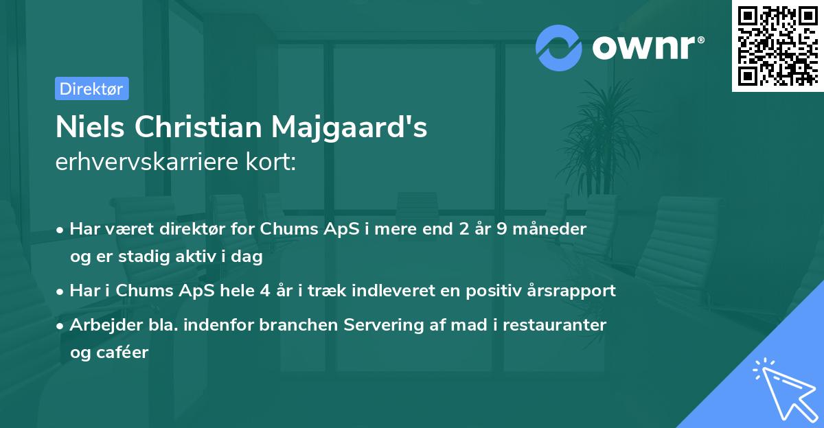 Niels Christian Majgaard's erhvervskarriere kort