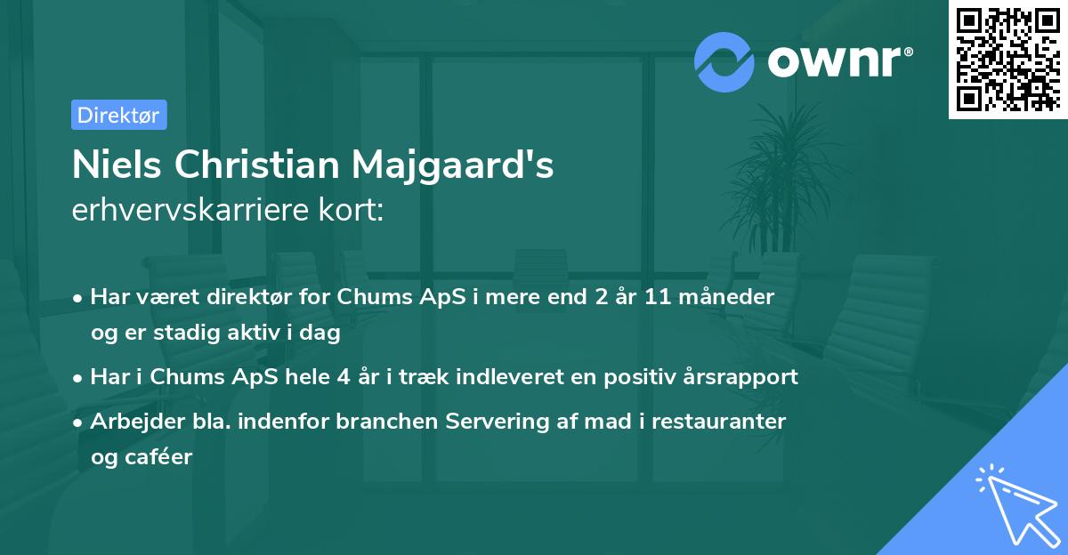 Niels Christian Majgaard's erhvervskarriere kort