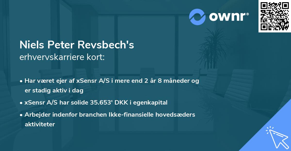 Niels Peter Revsbech's erhvervskarriere kort