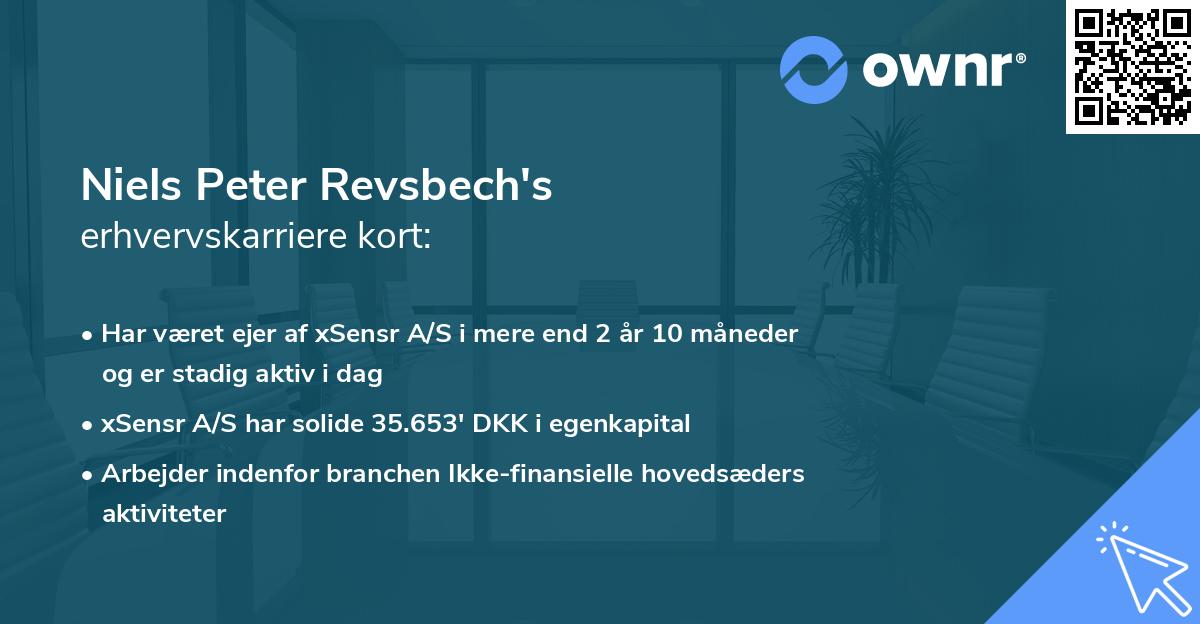Niels Peter Revsbech's erhvervskarriere kort